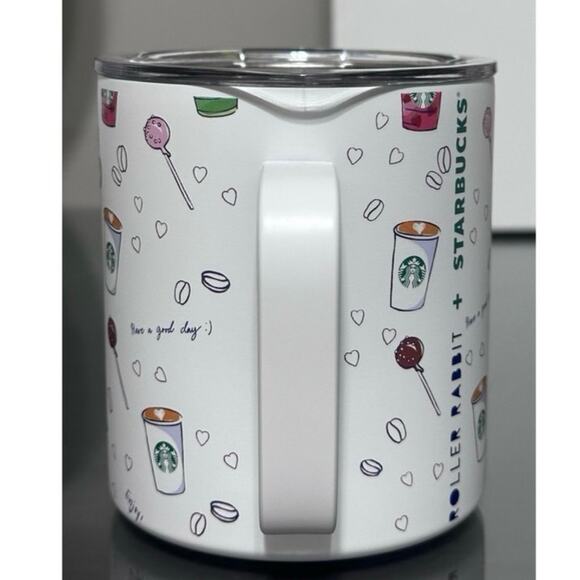 Starbucks x Roller Rabbit Limited Edition Coffeehouse Bonanza 12oz SS Mug - Picture 4 of 6